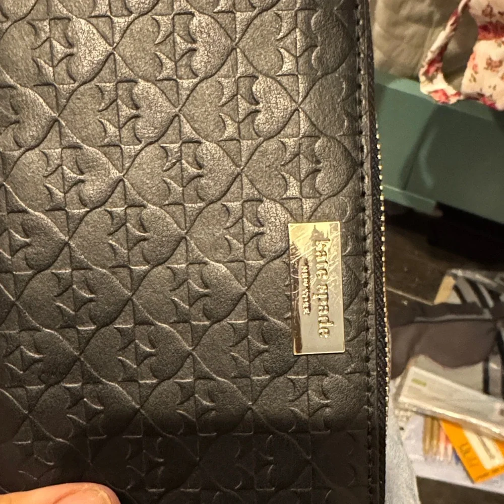 Kate Spade Black Embossed Wallet - Picture 6 of 6